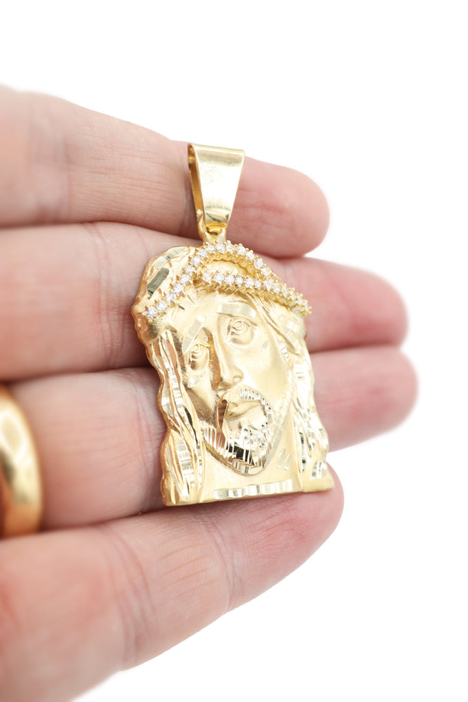 *NEW* 14K Jesus Face Solid Pendant - JTJ™ - Javierthejeweler