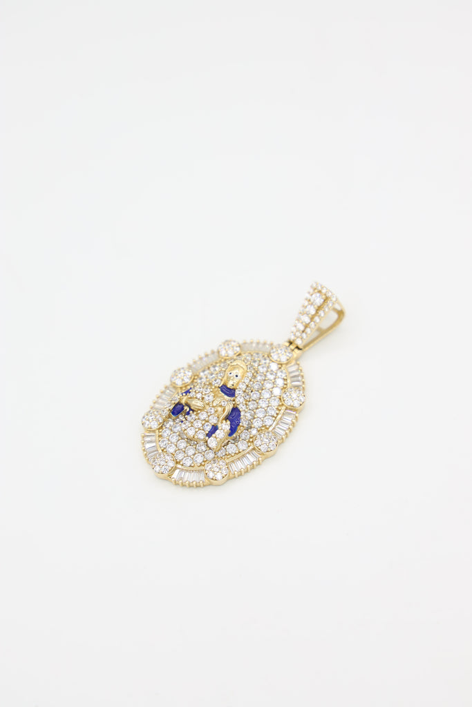 *NEW* 207 14k Cz Virgen Pendant - JTJ™ - Javierthejeweler