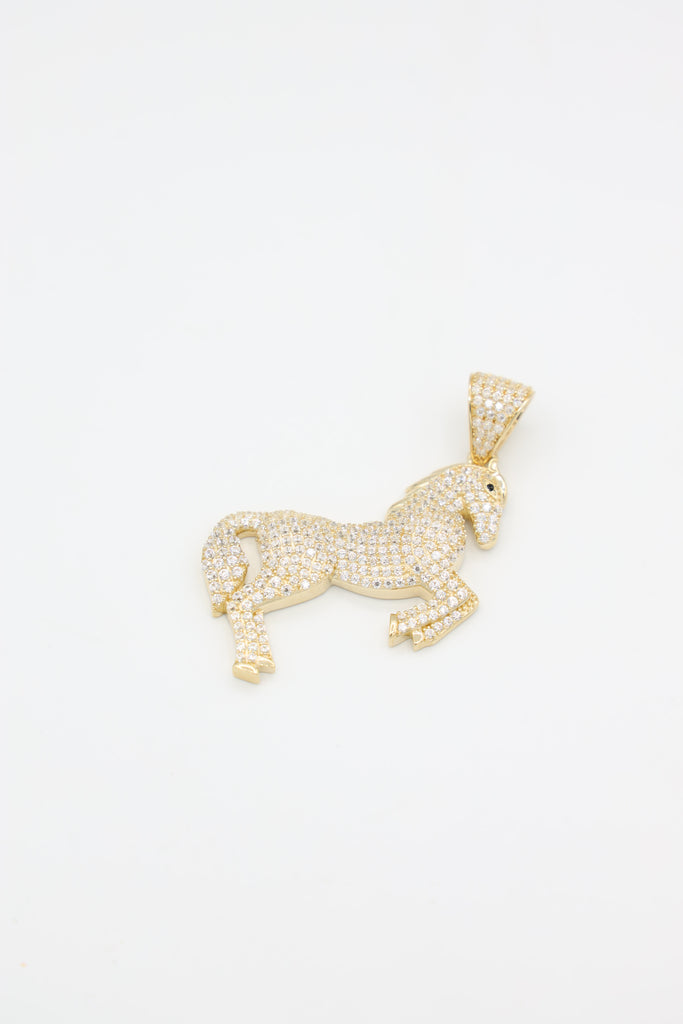 *NEW* 207 14k Cz Horse Pendant - JTJ™ - Javierthejeweler