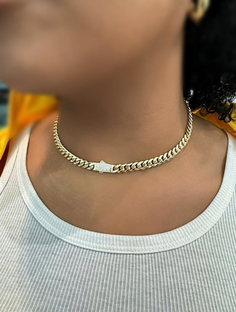 *NEW* 14k Hollow Cuban Choker for Women (16" Inches) JTJ™ - Javierthejeweler