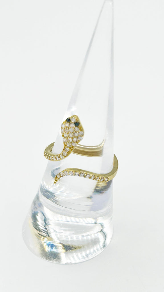 *NEW* 14K 207 Cz Snake Ring JTJ™ - - Javierthejeweler