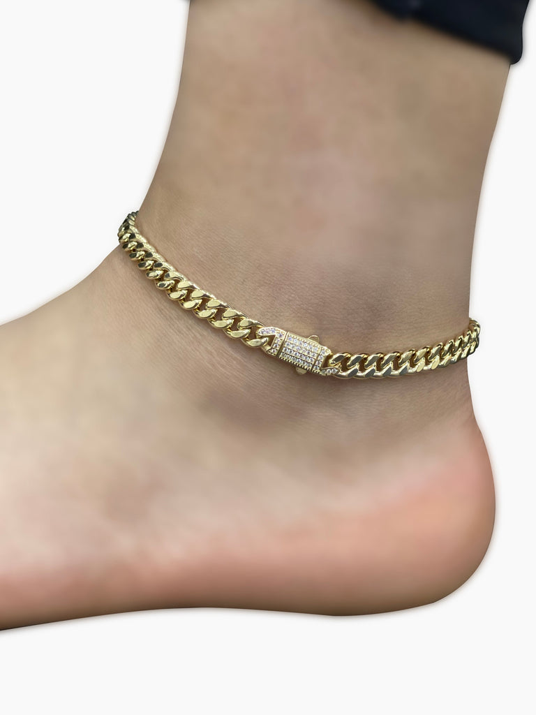 *NEW* 14k Hollow Ankle Bracelet (7.5MM) JTJ™- - Javierthejeweler