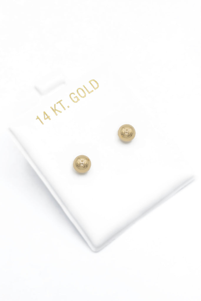 *NEW* 14k Gold Ball Stud Earrings (5MM) 🤯 JTJ™ - Javierthejeweler