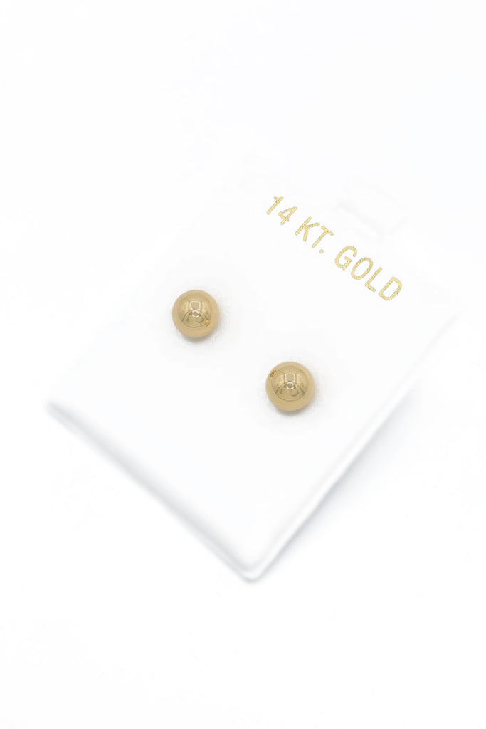 *NEW* 14k Gold Ball Stud Earrings (6MM) 🤯 JTJ™ - Javierthejeweler