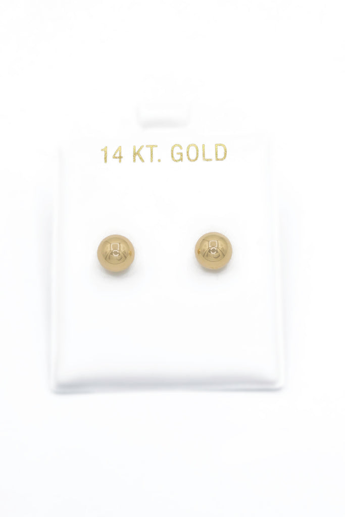 *NEW* 14k Gold Ball Stud Earrings (6MM) 🤯 JTJ™ - Javierthejeweler