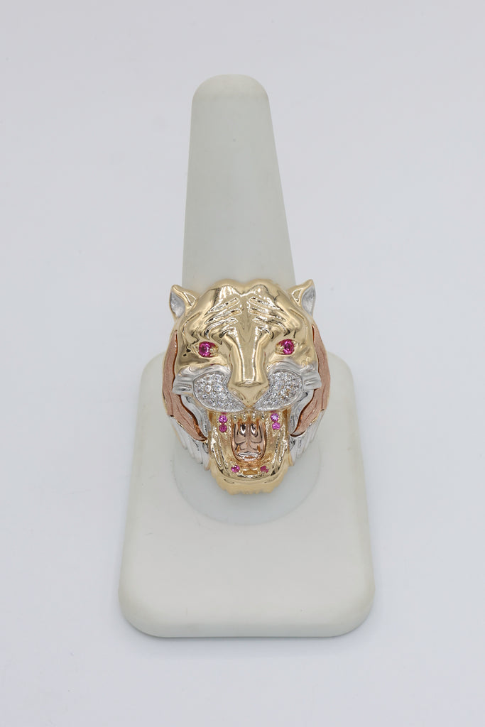 *NEW* 14k Men’s CZ Ring (Tiger) JTJ™ - Javierthejeweler