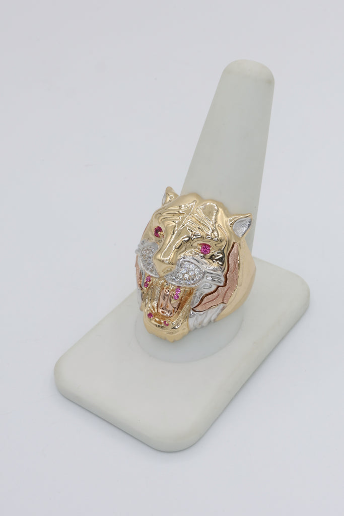 *NEW* 14k Men’s CZ Ring (Tiger) JTJ™ - Javierthejeweler