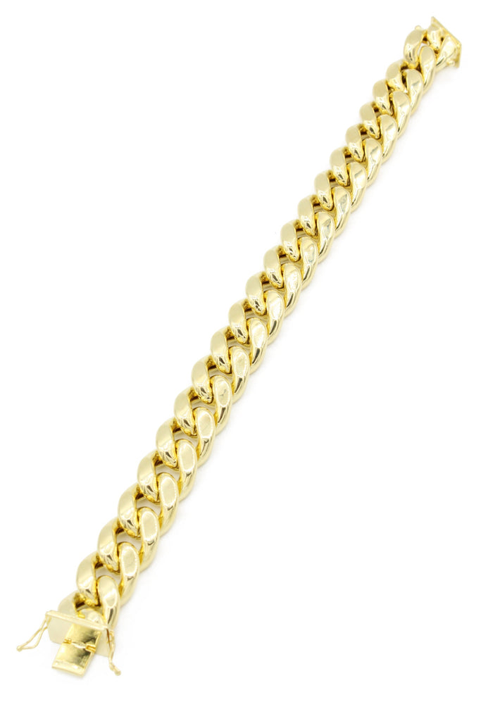 *NEW* 14K Miami Hollow Cuban Bracelet (12.8mm) JTJ™- - Javierthejeweler