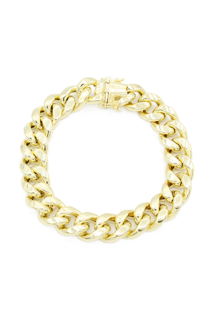 *NEW* 14K Miami Hollow Cuban Bracelet (12.8mm) JTJ™- - Javierthejeweler