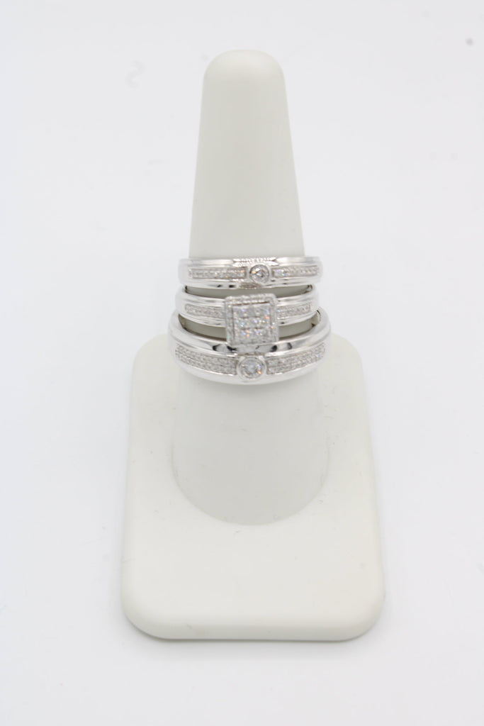 *NEW* 14K Trio Set White Diamond 💎 Rings JTJ™ - Javierthejeweler