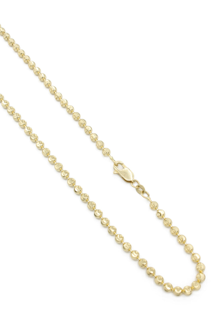 *NEW* 14K Gold Moon Cut Chain (3MM- 24” inches) JTJ™- - Javierthejeweler