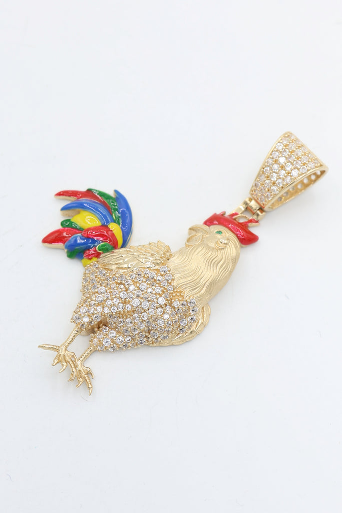 *NEW* 14K CZ Rooster 🐓 M Pendant - JTJ™ - Javierthejeweler