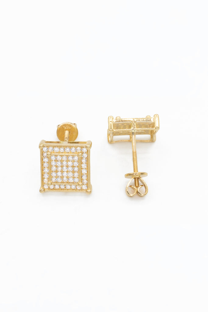 *NEW* 14k Square CZ Earrings JTJ™ - Javierthejeweler