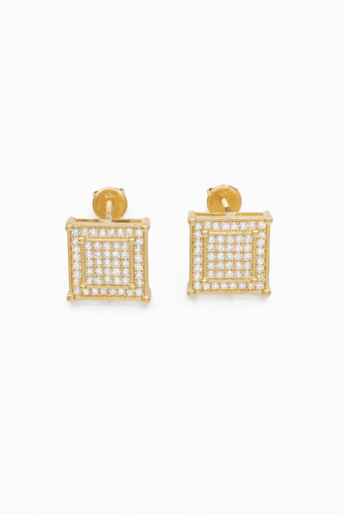 *NEW* 14k Square CZ Earrings JTJ™ - Javierthejeweler