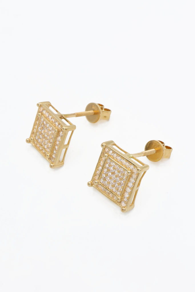 *NEW* 14k Square CZ Earrings JTJ™ - Javierthejeweler