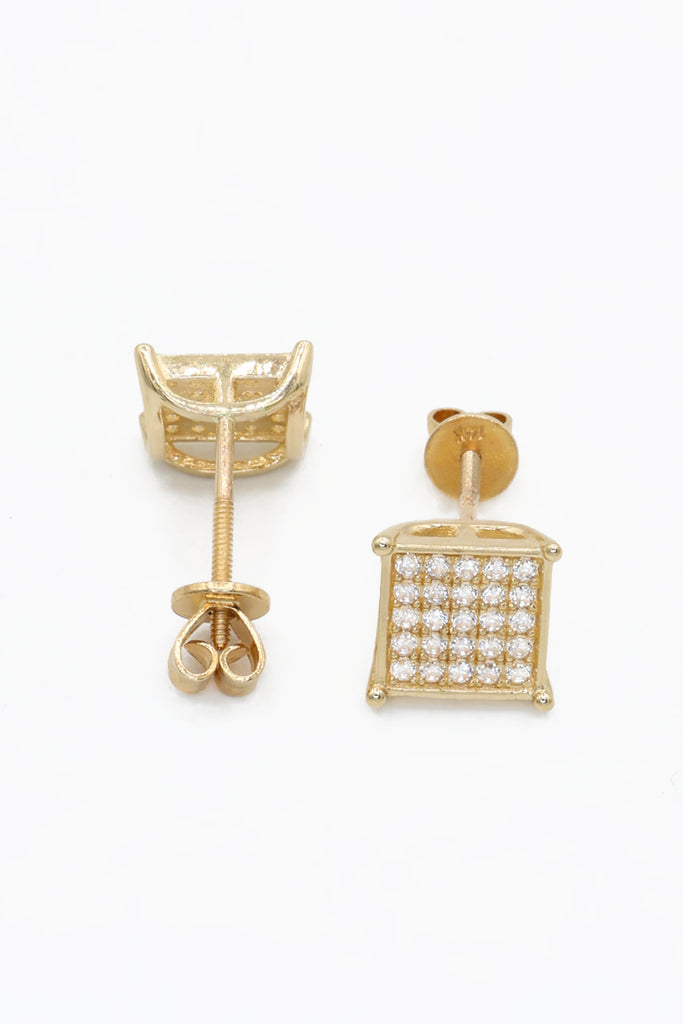 *NEW* 14k (S) Square CZ Earrings JTJ™ - Javierthejeweler