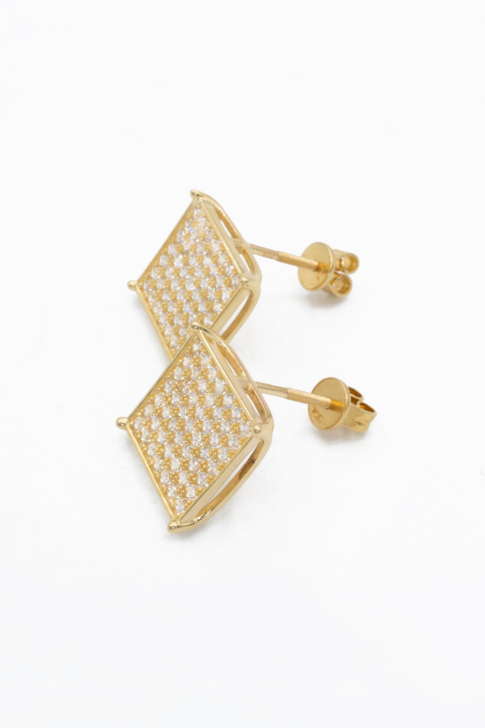 *NEW* 14k (L) Square CZ Earrings JTJ™ - Javierthejeweler