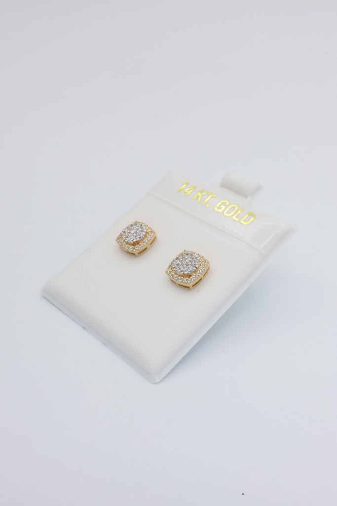 *NEW* 14K CZ Square Earrings JTJ™ - Javierthejeweler