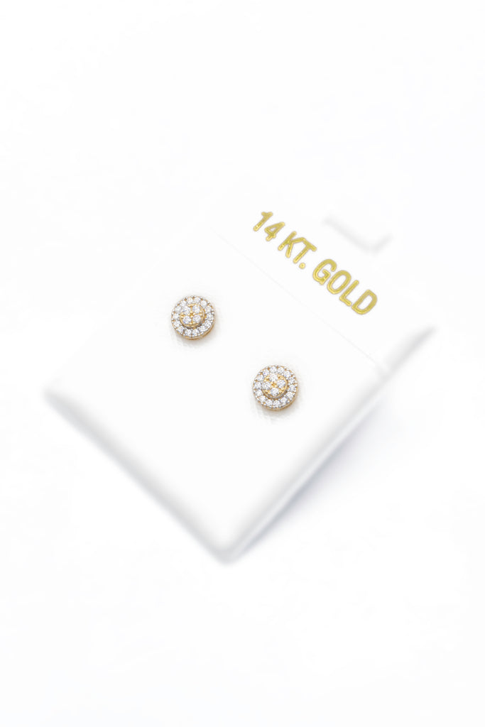 *NEW* 14k Circle CZ Earrings - JTJ™ - Javierthejeweler