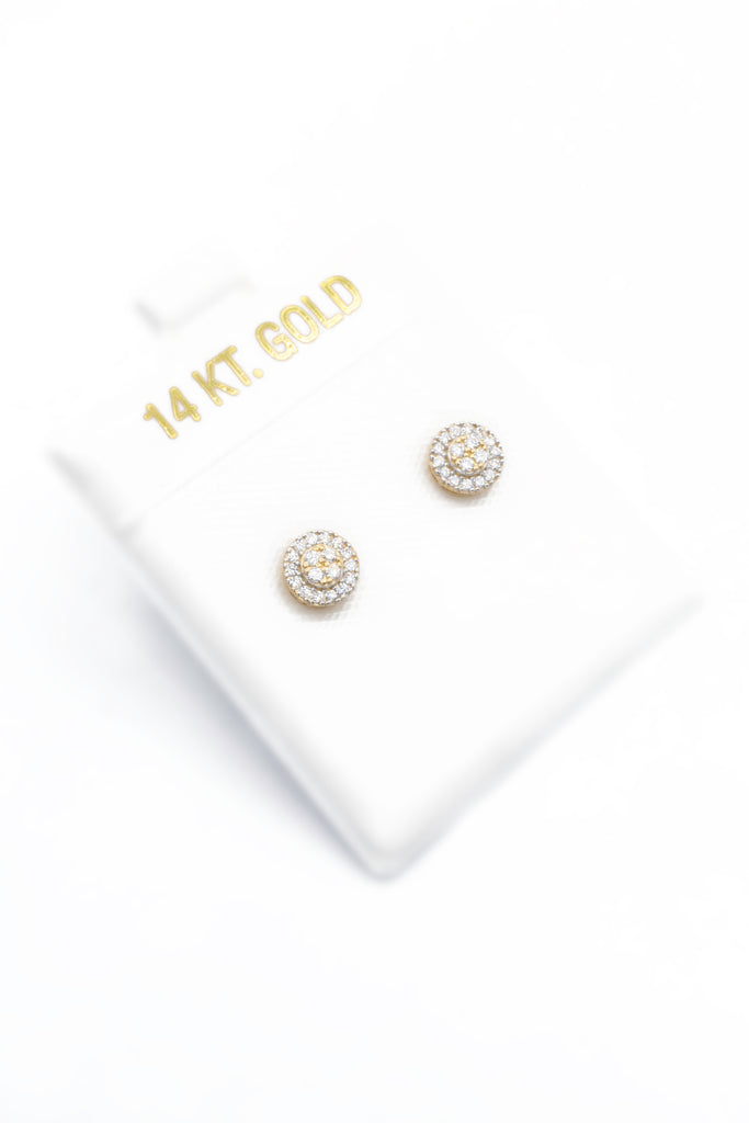 *NEW* 14k Circle CZ Earrings - JTJ™ - Javierthejeweler
