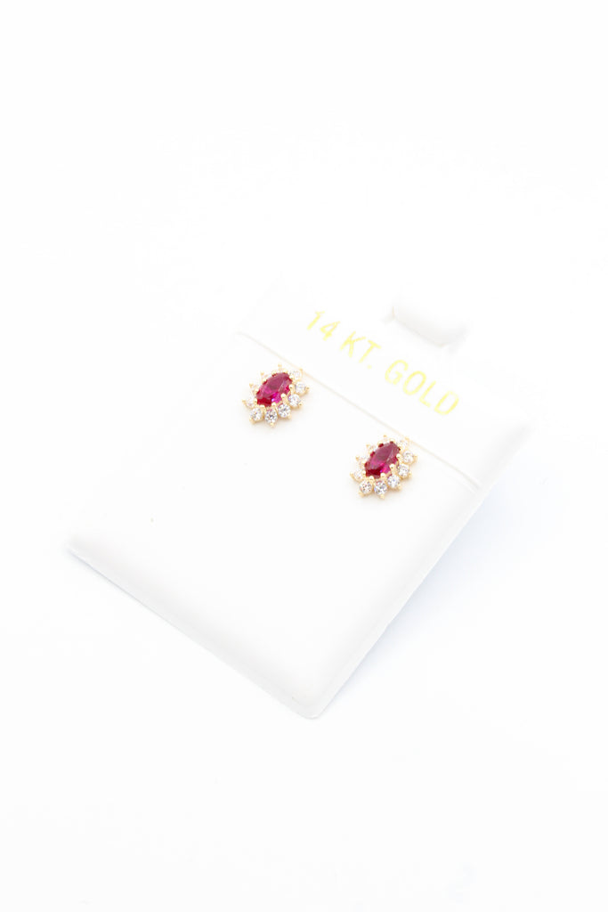 *NEW* 14k CZ Earrings (Pink) JTJ™ - Javierthejeweler