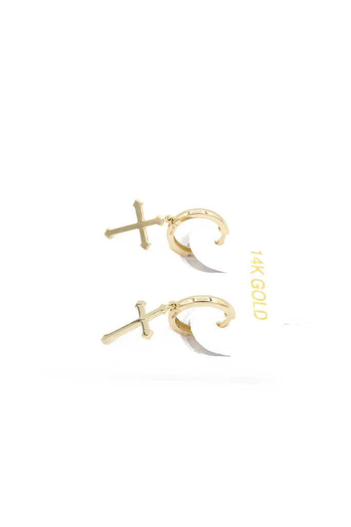 *NEW* 14k Cross Hoop Earrings - JTJ™ - Javierthejeweler