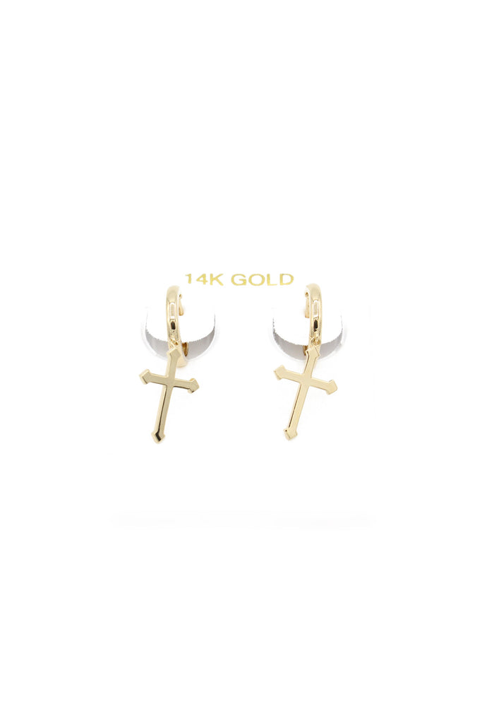 *NEW* 14k Cross Hoop Earrings - JTJ™ - Javierthejeweler