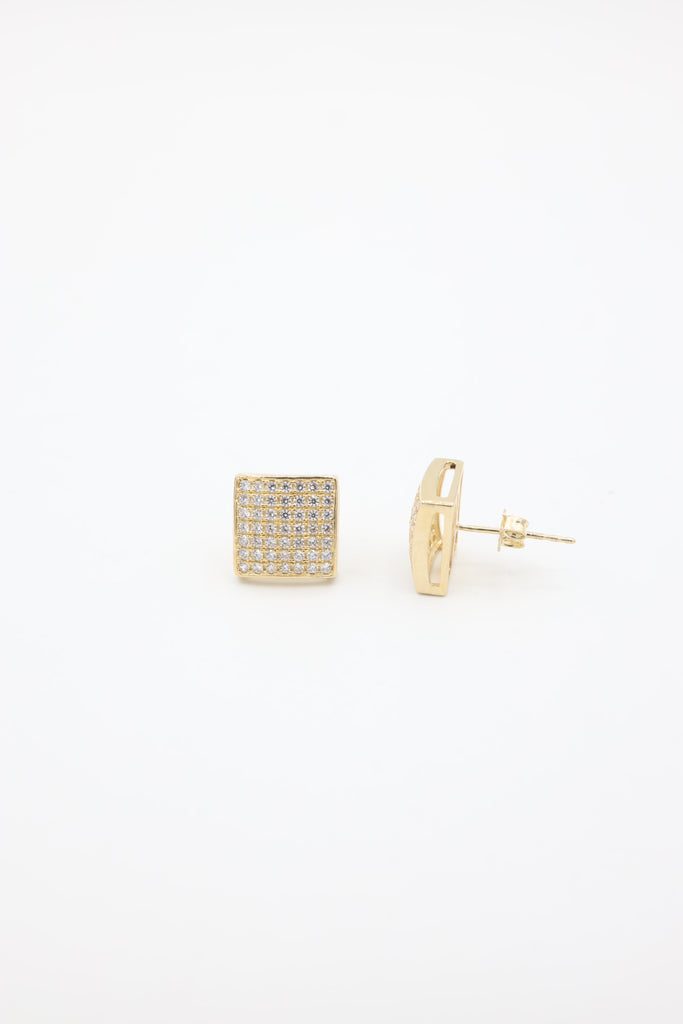 14k Square Stud JTJ™ - - Javierthejewelernyc