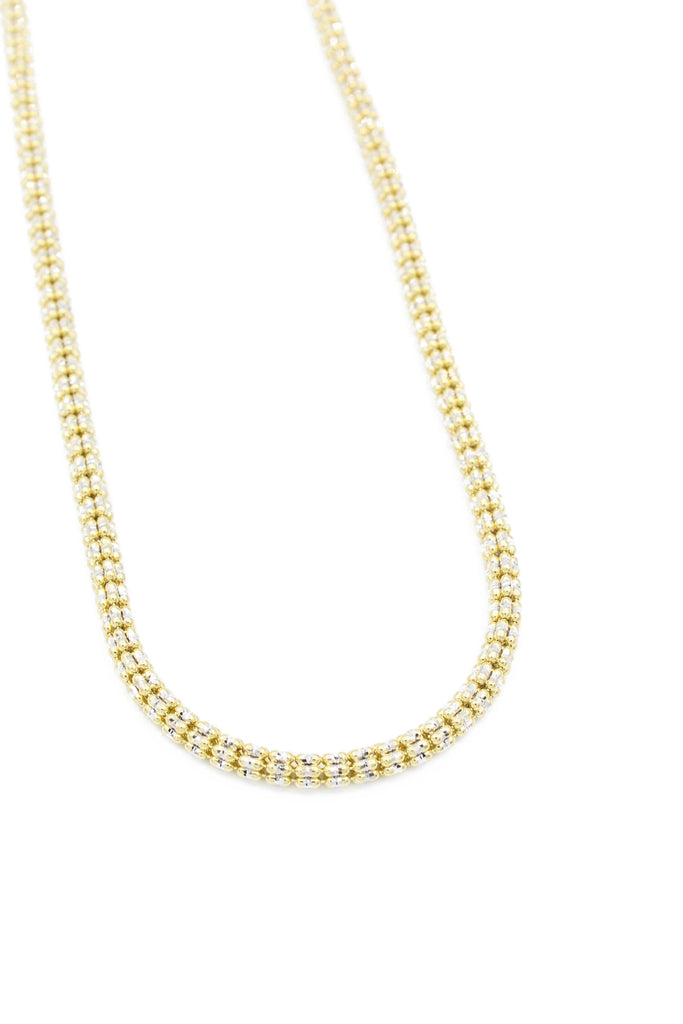 *NEW* 14K Moon Ice Chain (3.3mm) W/ Initial Y Baguette Pendant - JTJ™ - Javierthejeweler