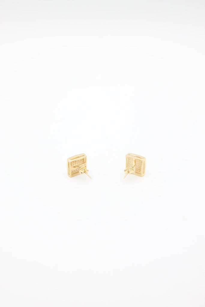 14k Square Stud JTJ™ - - Javierthejewelernyc