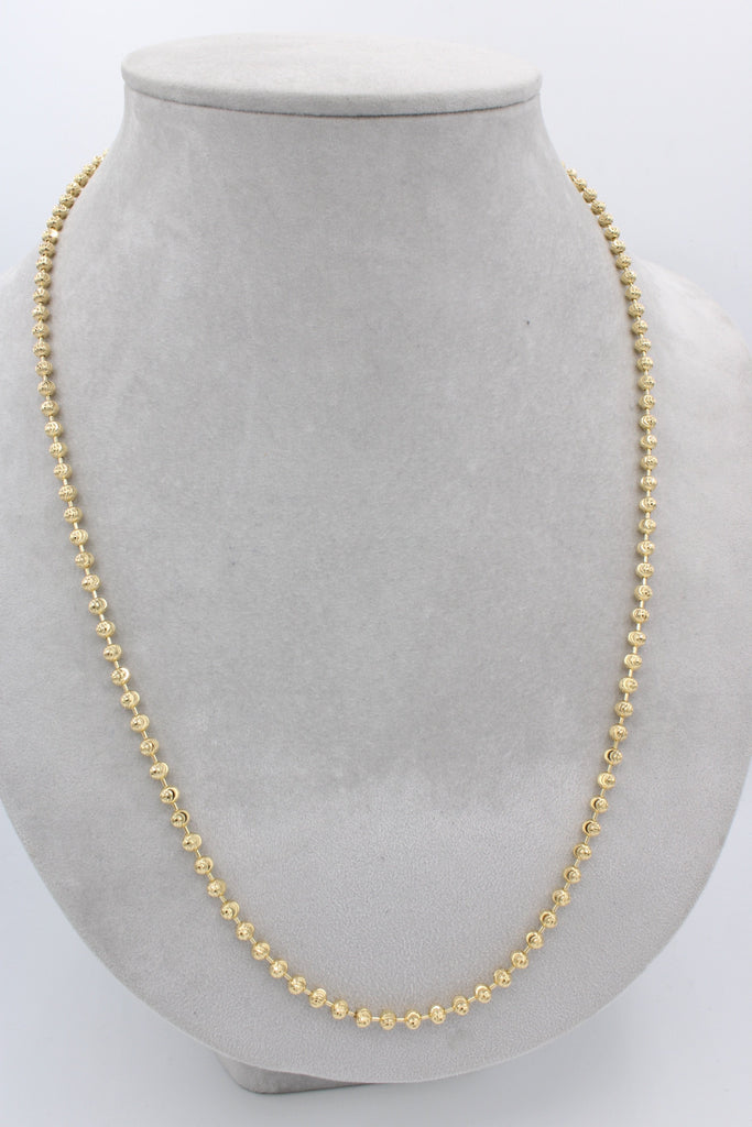 14K Gold Moon Cut Chain JTJ™- - Javierthejewelernyc