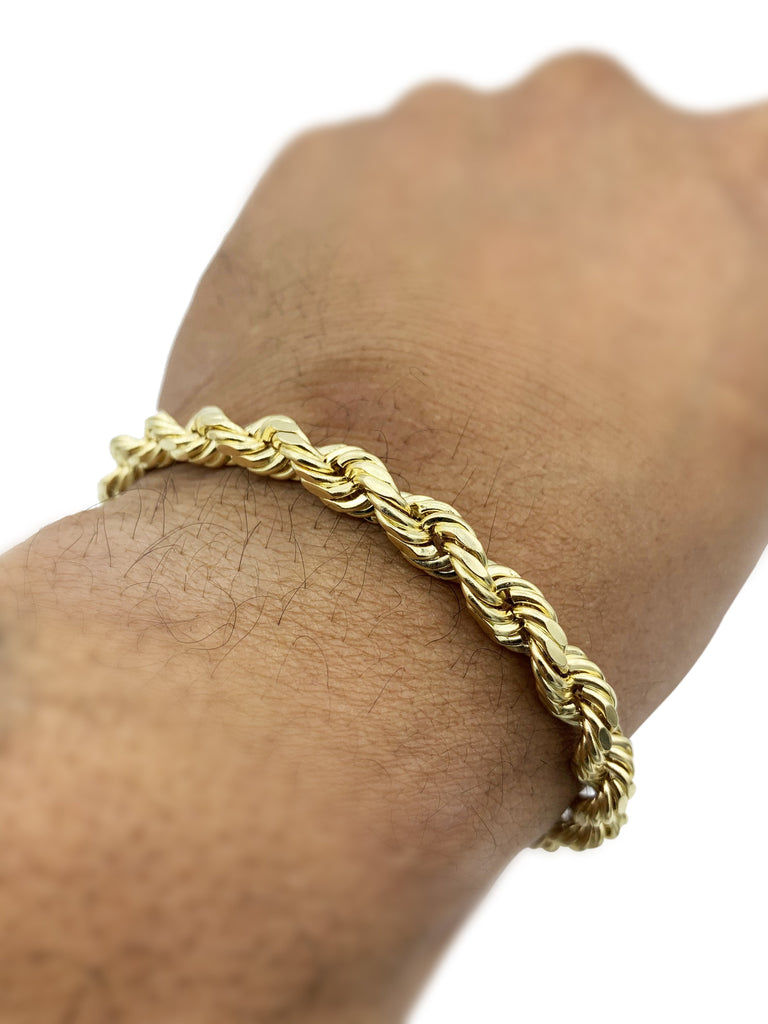 *NEW* 14K Hollow Rope Bracelet JTJ™ - Javierthejeweler