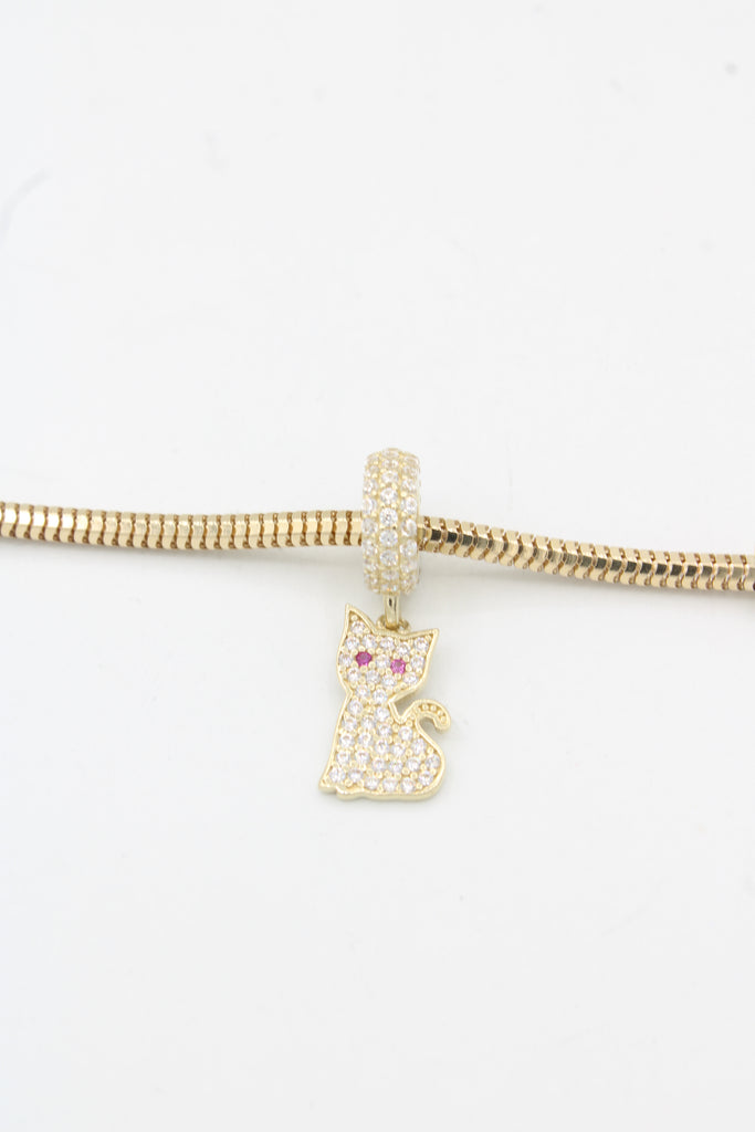 *NEW* 14K CZ Cat Charm (Alone) - JTJ™ - Javierthejeweler