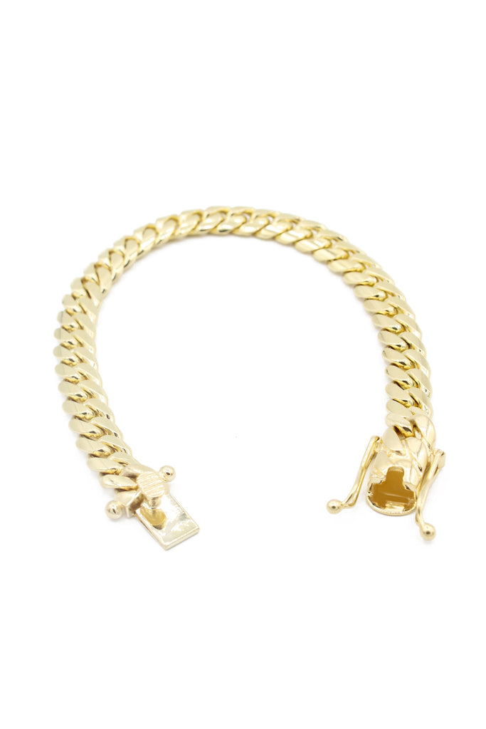 *NEW* 14k Miami Solid Cuban Link Bracelet -JTJ™- - Javierthejeweler