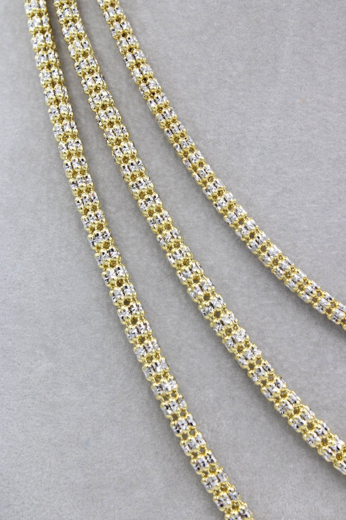 *NEW* 14K Gold Moon Ice Chain (20” Inches)-JTJ™- - Javierthejeweler